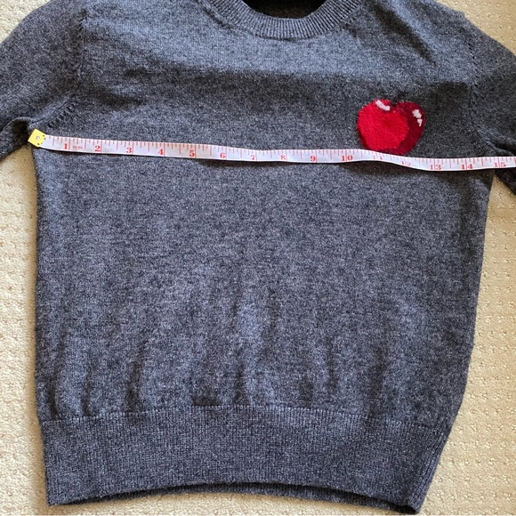 SUNDAY BEST Gray Crop Wool Apple Sweater - Picture 7 of 9